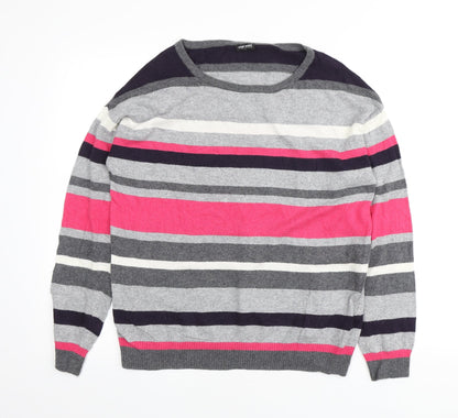 Womens UK Size M Gerry Weber Multicoloured Henley Jumper