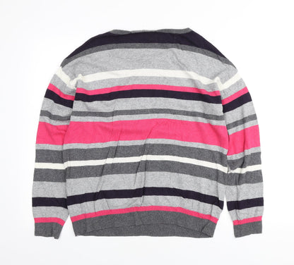 Womens UK Size M Gerry Weber Multicoloured Henley Jumper