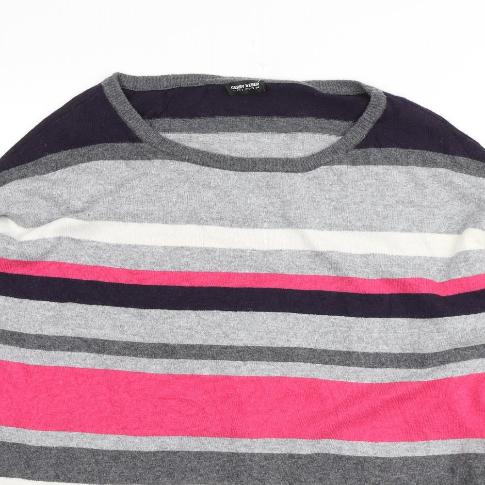 Womens UK Size M Gerry Weber Multicoloured Henley Jumper