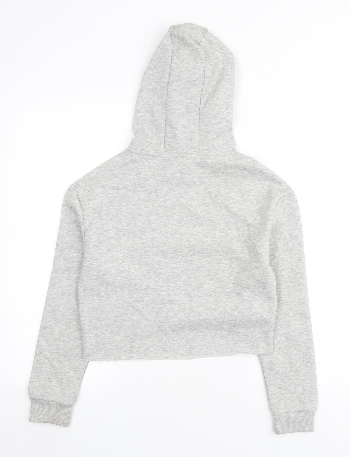Miss Evie Girls Grey Cotton Pullover Hoodie Size 9-10 Years Pullover - oooh la la