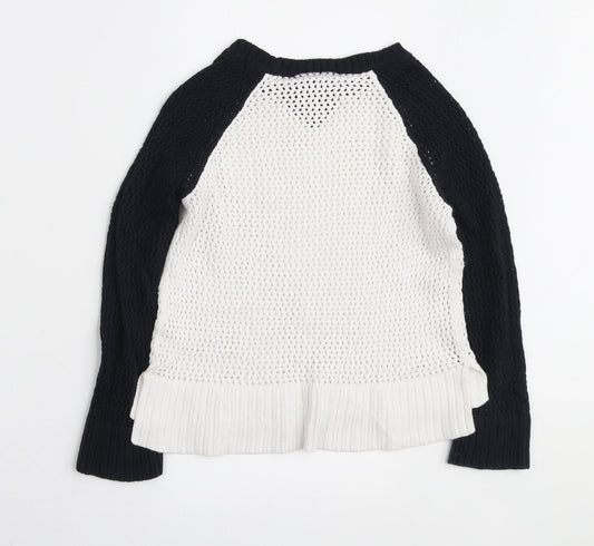 Womens UK Size 8 Topshop White Pullover Jumper