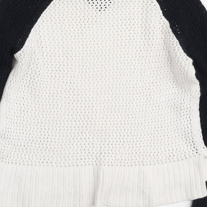 Womens UK Size 8 Topshop White Pullover Jumper
