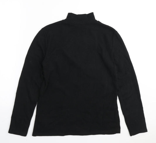 Womens UK Size M Zara Black Pullover Jumper