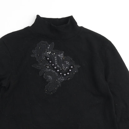 Womens UK Size M Zara Black Pullover Jumper