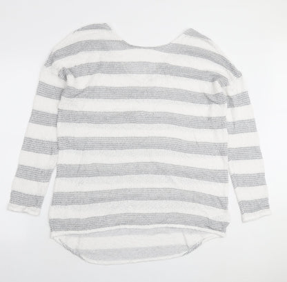Womens UK Size 16 NEXT White Pullover Jumper