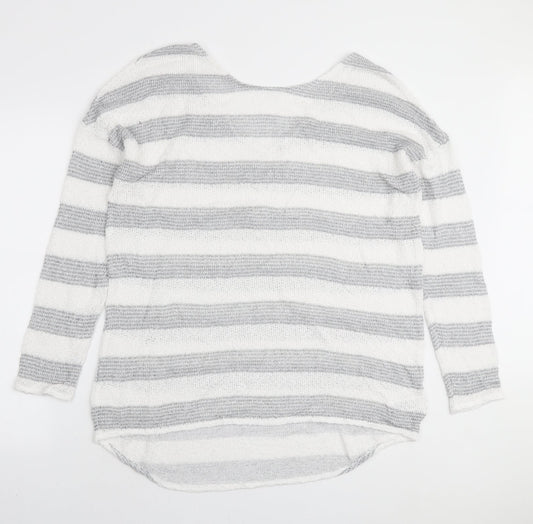 Womens UK Size 16 NEXT White Pullover Jumper