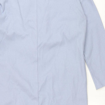 Primark Womens Blue Overcoat Coat Size 8 Snap