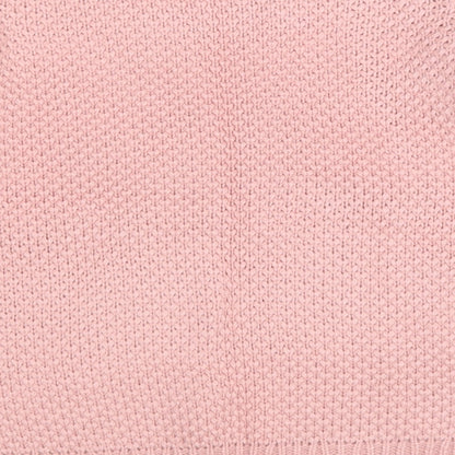 Kaibi Womens Pink Round Neck Acrylic Pullover Jumper Size M - Lace Accent