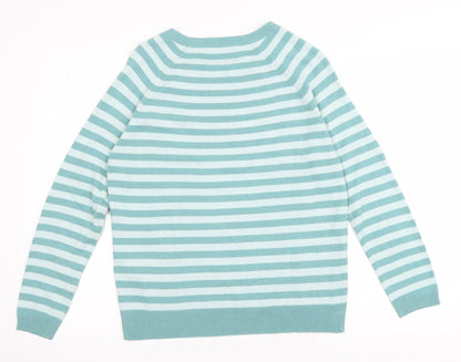 Womens UK Size 10 Marks and Spencer Green Pullover Jumper