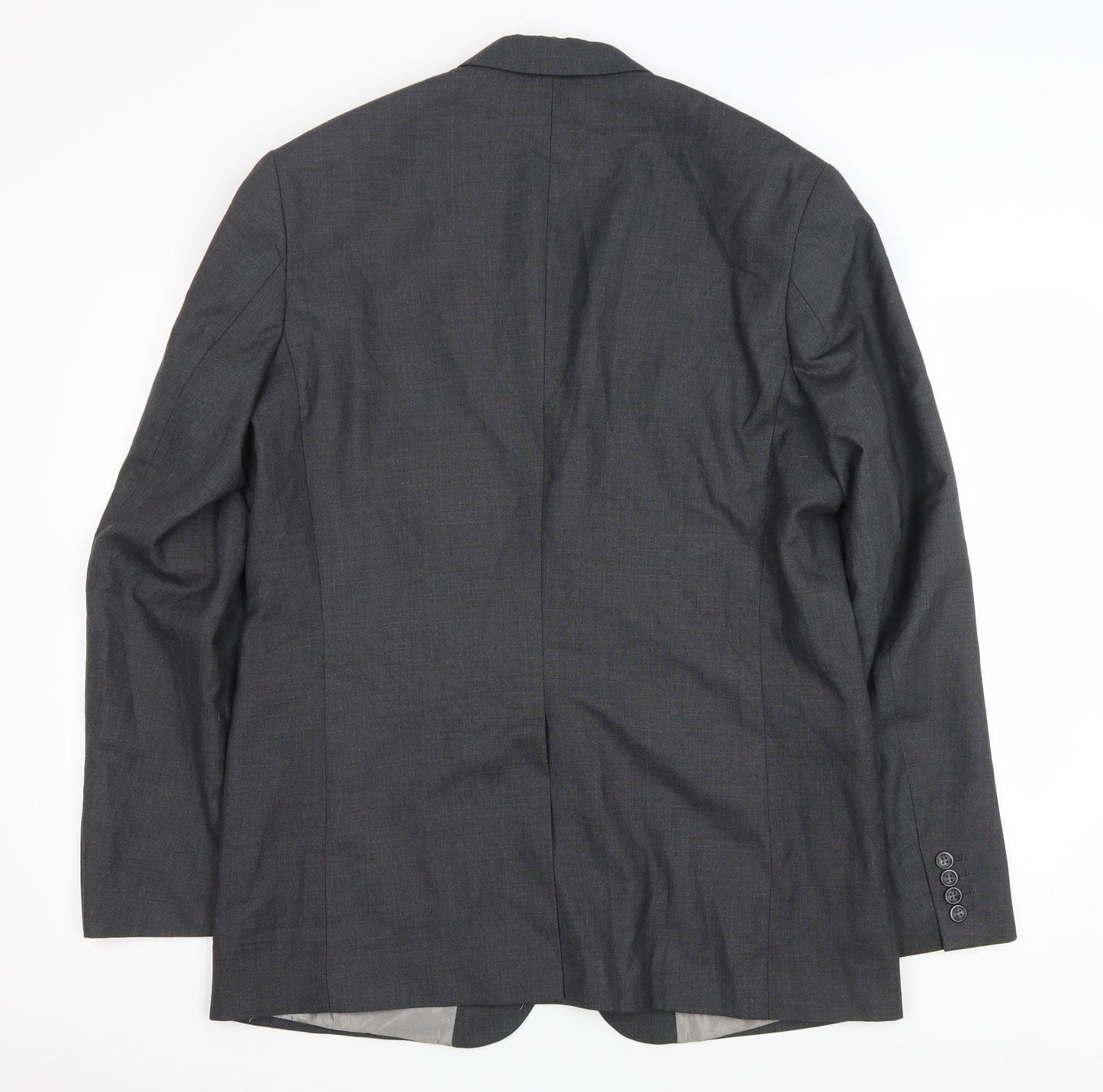 Mens UK Size 42 Perry Ellis Regular Grey Suit Jacket