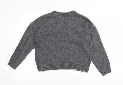 Womens UK Size M NEXT Grey Pullover Jumper