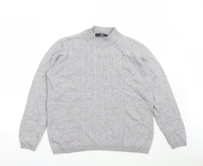 Womens UK Size M Isle Grey Pullover Jumper