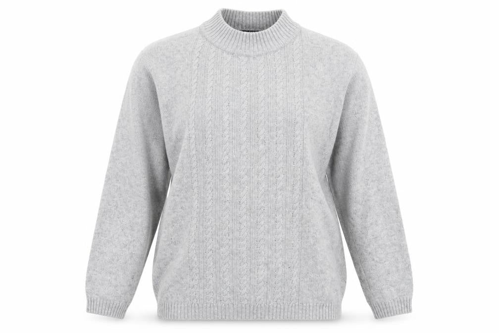 Womens UK Size M Isle Grey Pullover Jumper