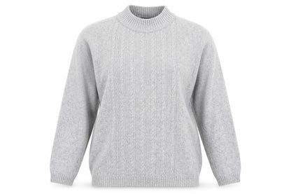 Womens UK Size M Isle Grey Pullover Jumper
