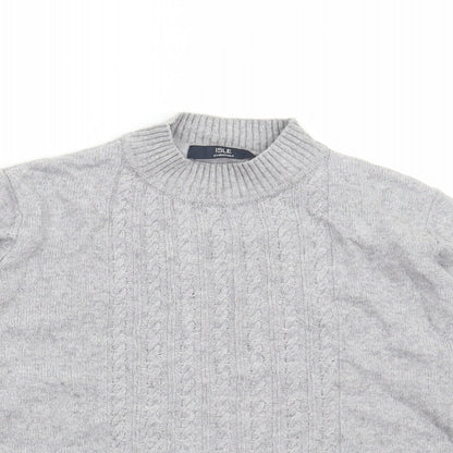 Womens UK Size M Isle Grey Pullover Jumper