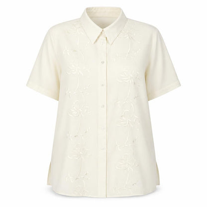 Womens UK Size 14 FOSBY Ivory Basic Button-Up