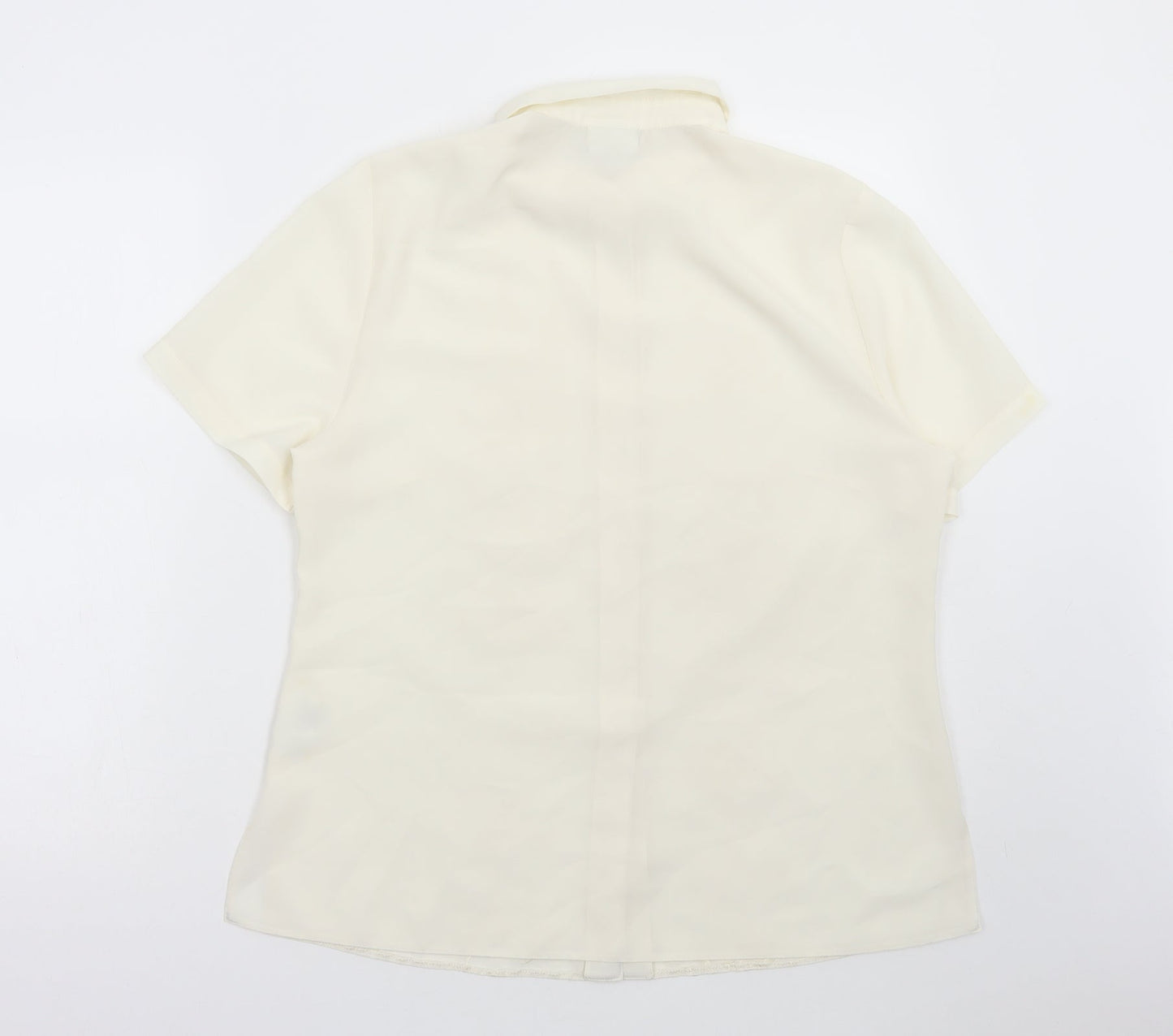 Womens UK Size 14 FOSBY Ivory Basic Button-Up