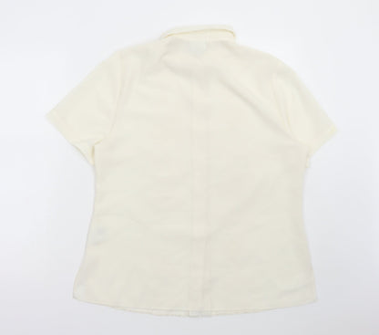 Womens UK Size 14 FOSBY Ivory Basic Button-Up