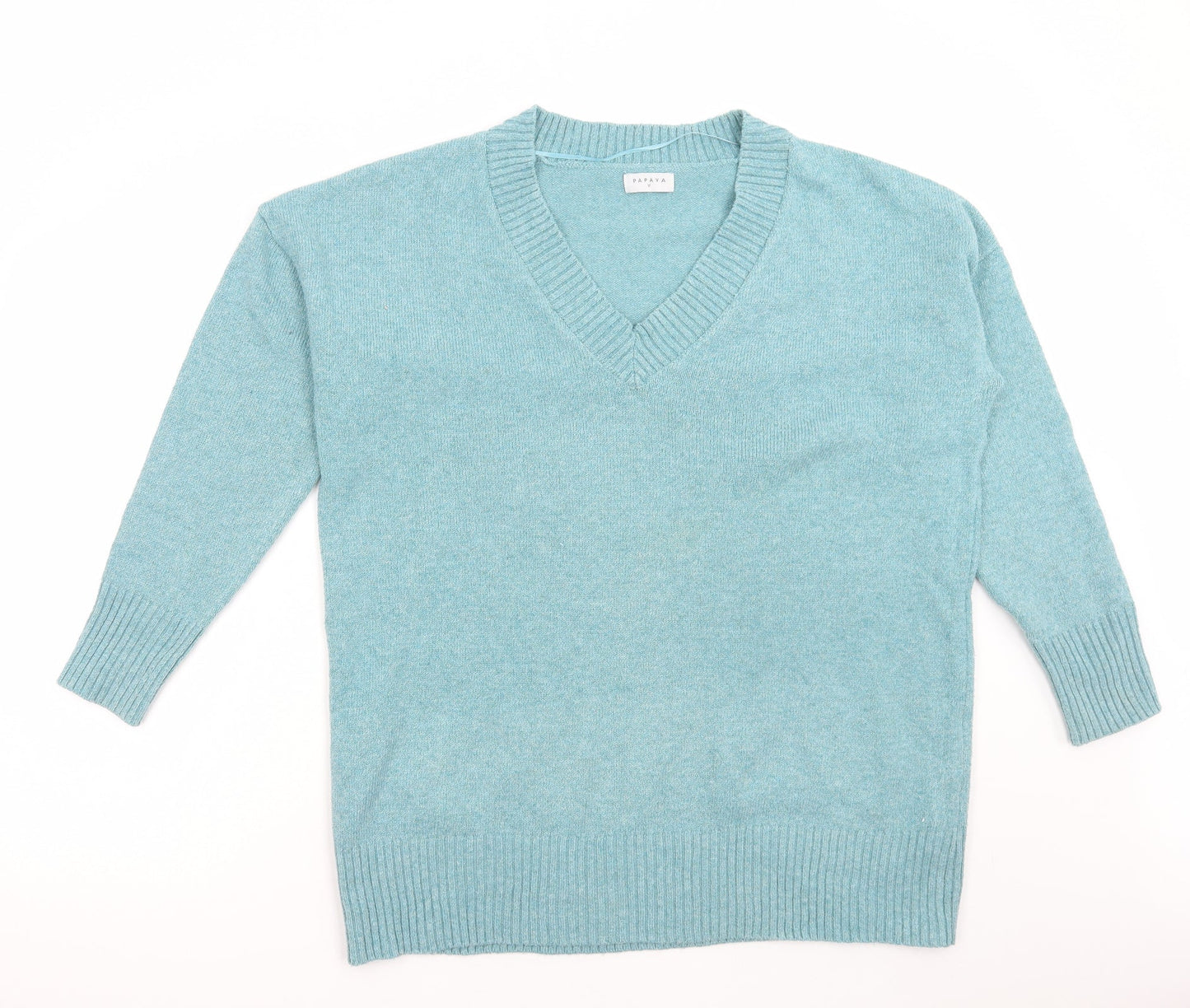Womens UK Size M Papaya Green Pullover Jumper