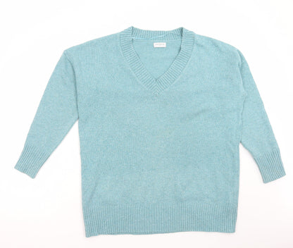 Womens UK Size M Papaya Green Pullover Jumper