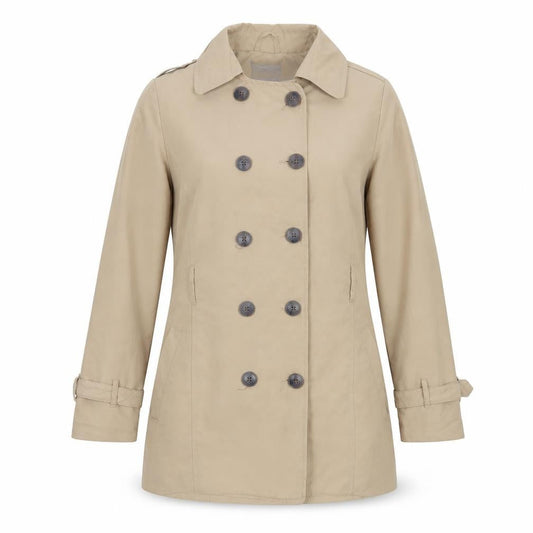 Womens UK Size 10 Brave Soul Brown Pea Coat