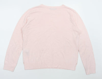 Womens UK Size 14 Marks and Spencer Pink Pullover Jumper
