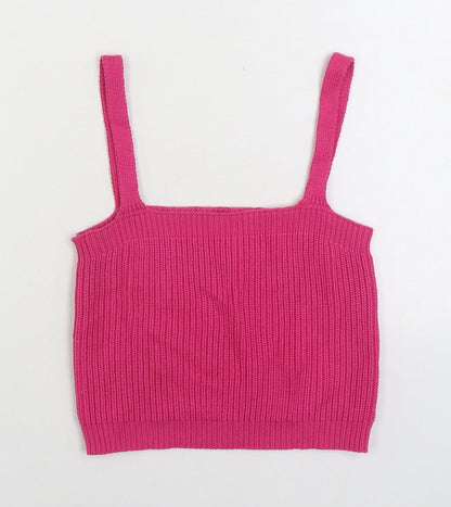 Womens UK Size 10 Apricot Pink Camisole Tank