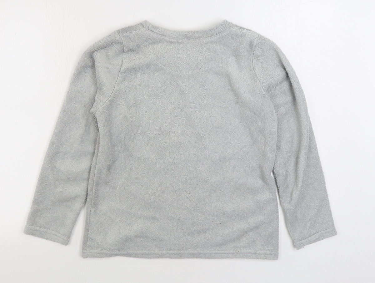 Love To Sleep Womens Grey Solid Polyester Top Pyjama Top Size 8 - Love