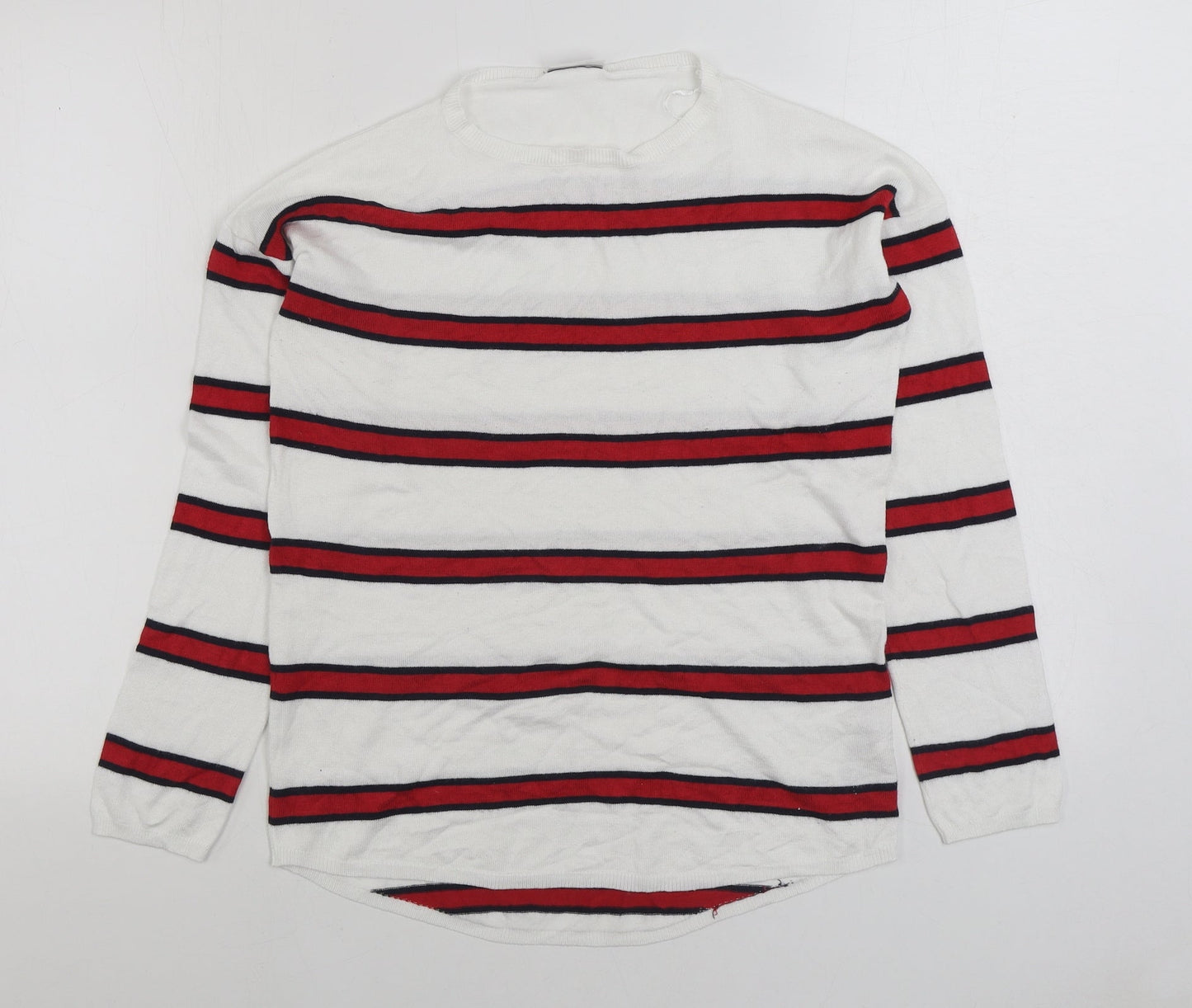 Womens UK Size S Beloved White Pullover Jumper