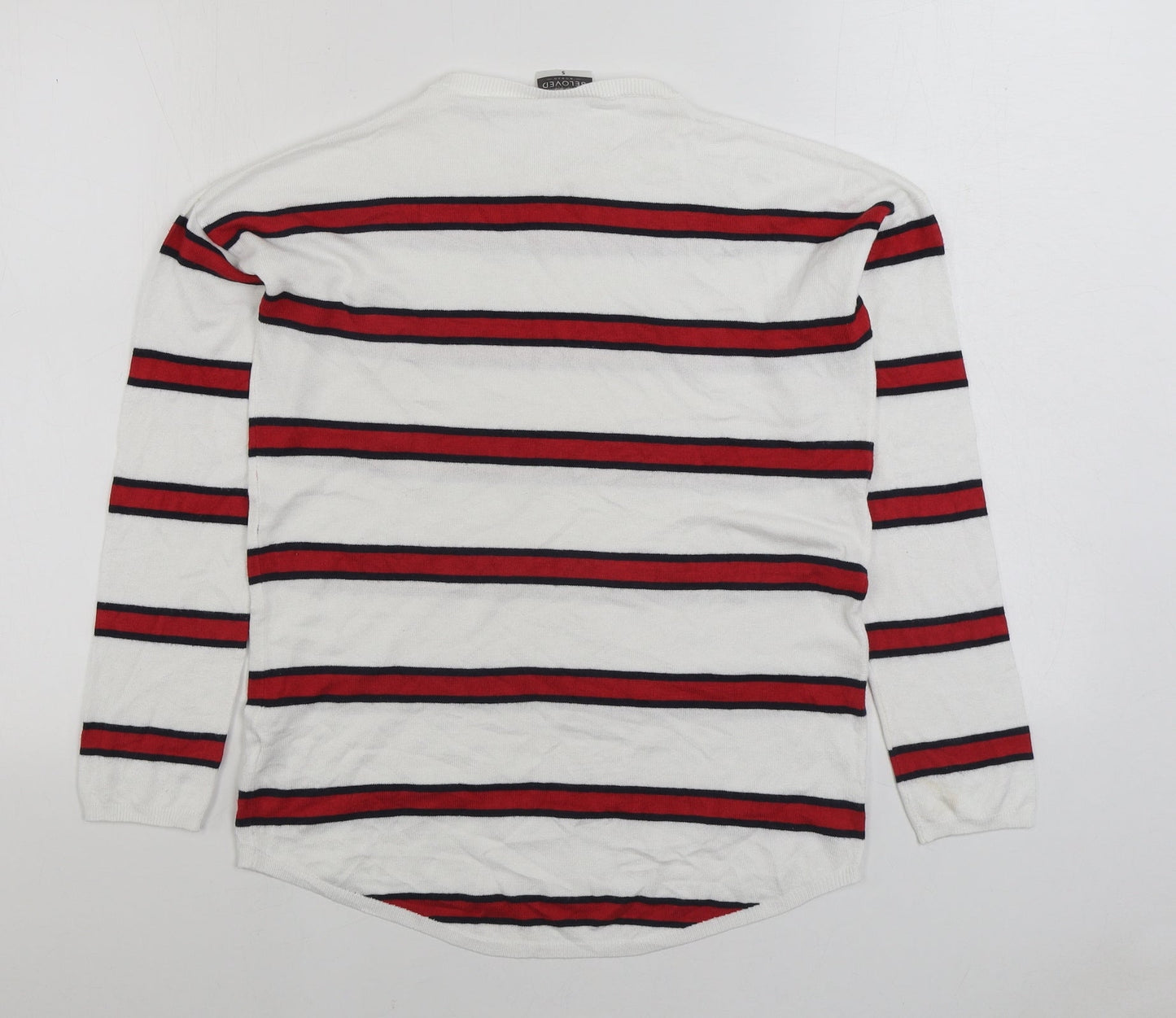 Womens UK Size S Beloved White Pullover Jumper