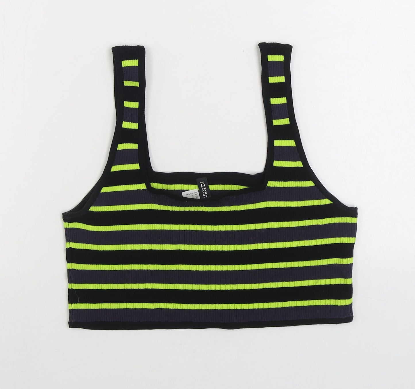 Womens UK Size L Divided by H&M Multicoloured Cropped Tank