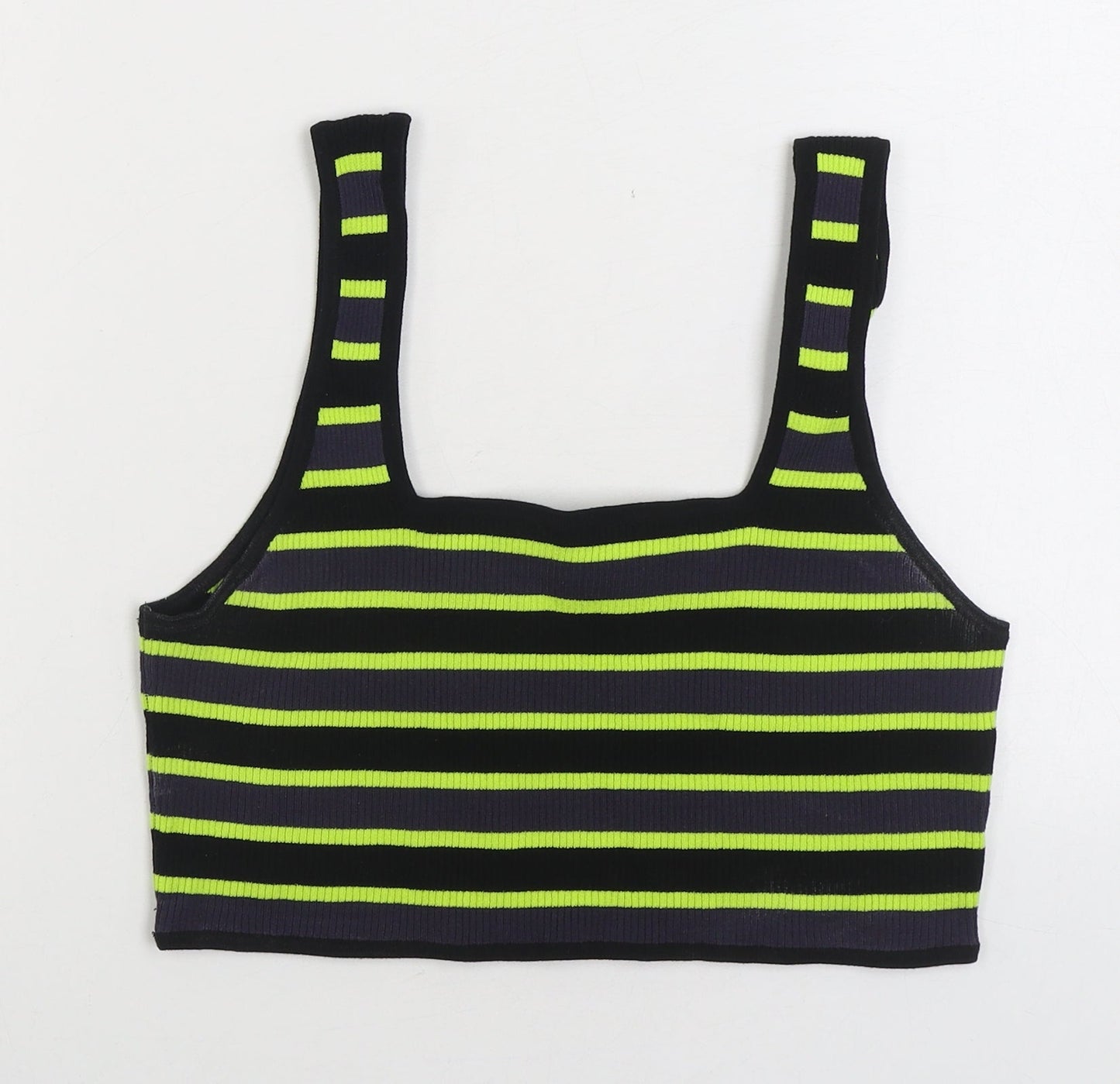 Womens UK Size L Divided by H&M Multicoloured Cropped Tank