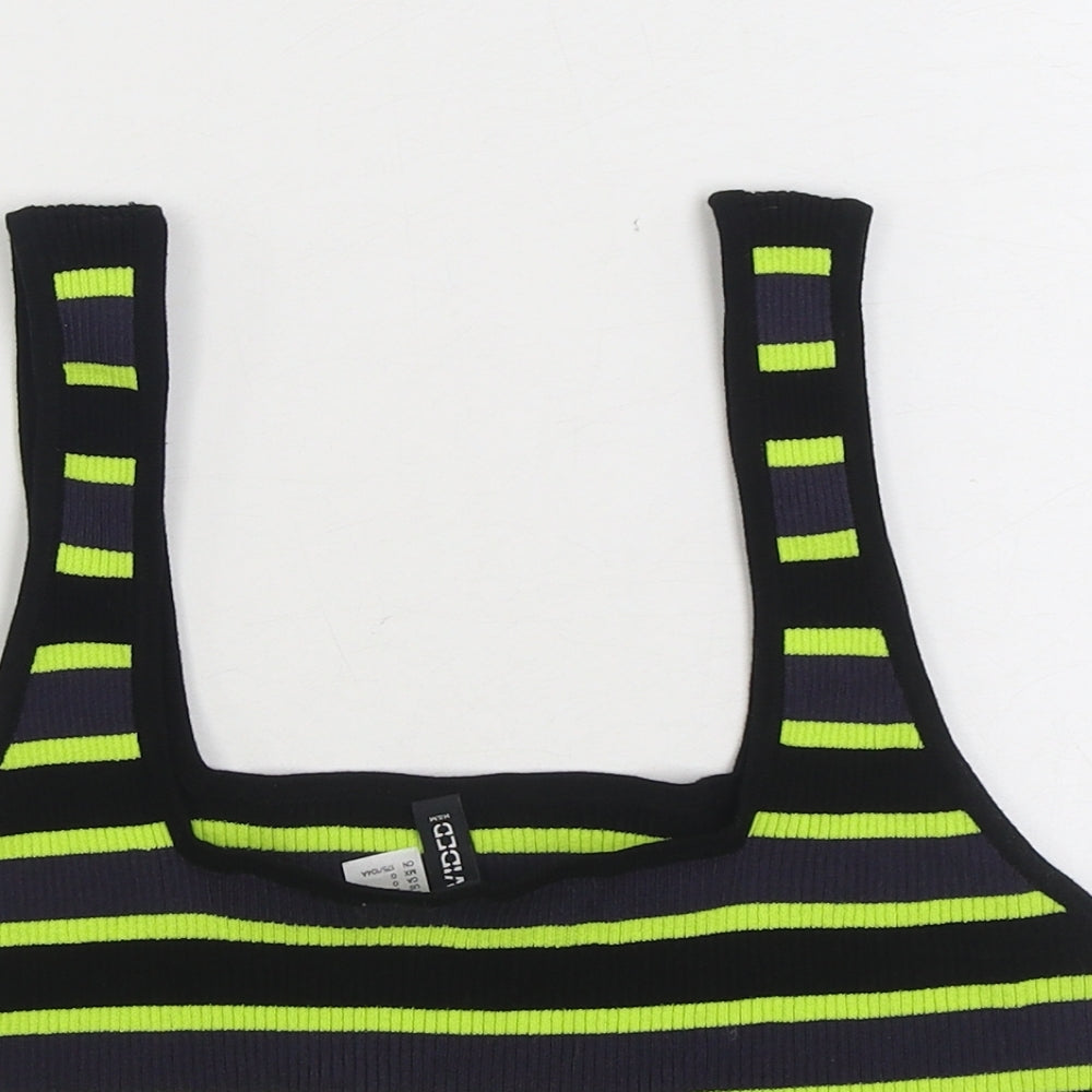 Womens UK Size L Divided by H&M Multicoloured Cropped Tank