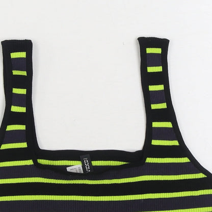 Womens UK Size L Divided by H&M Multicoloured Cropped Tank