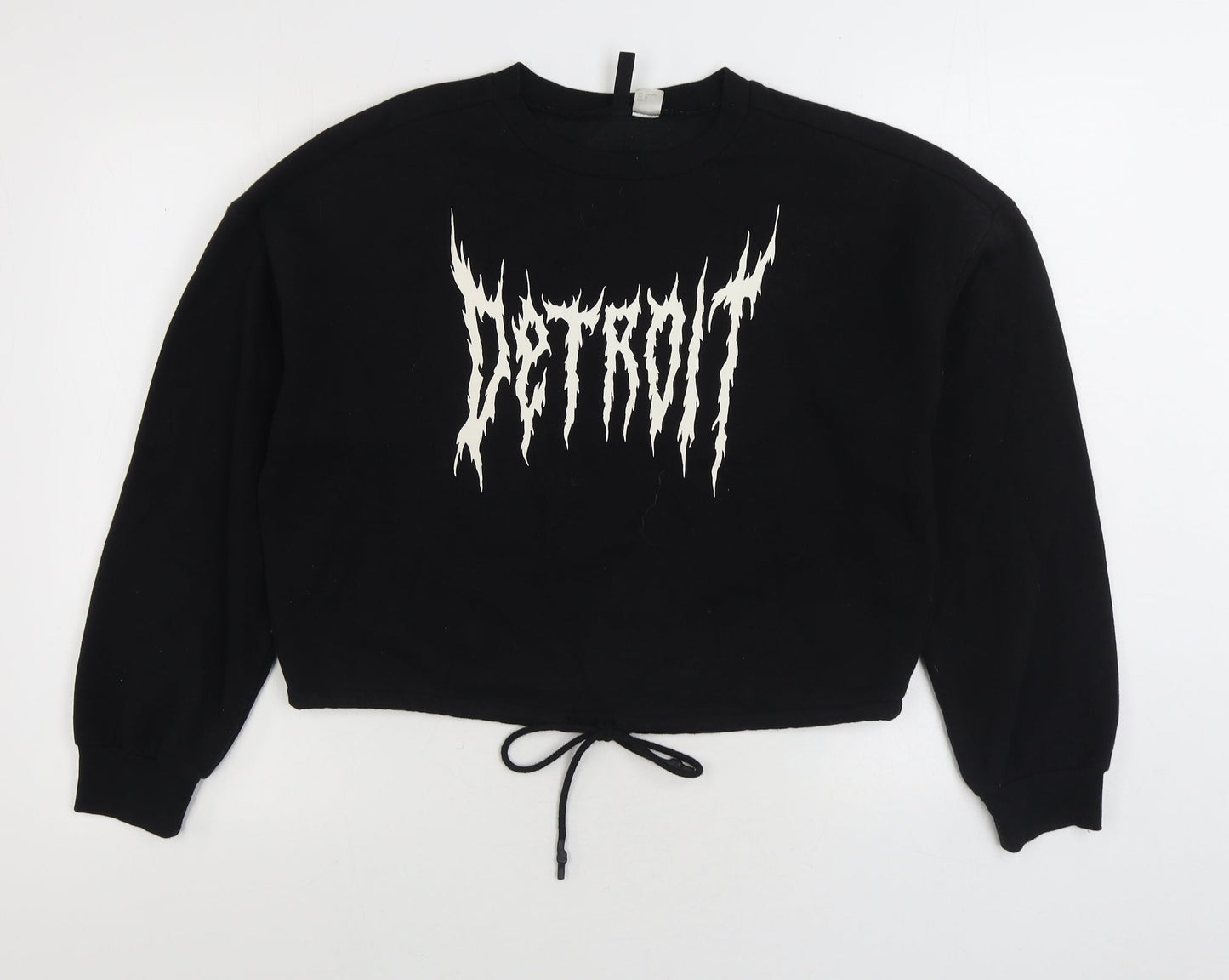 Womens UK Size M Divided by H&M Black Pullover Sweatshirt