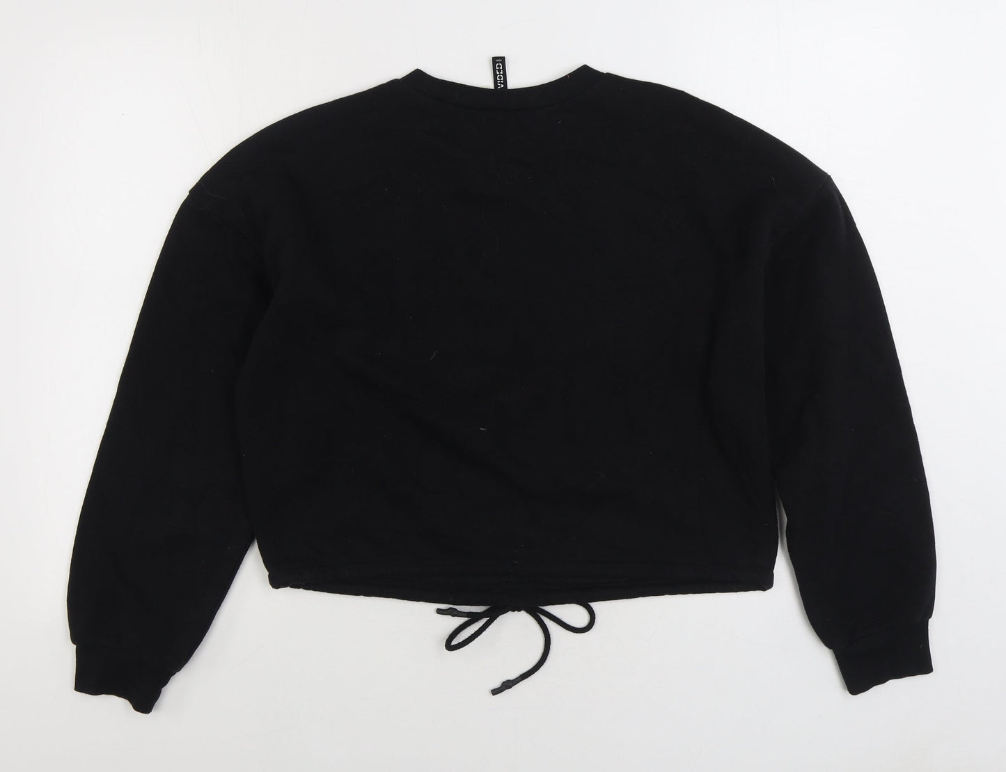 Womens UK Size M Divided by H&M Black Pullover Sweatshirt