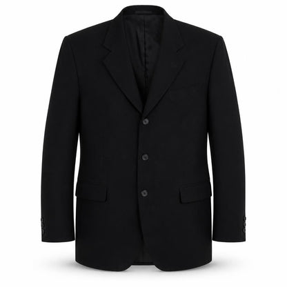 The Officer Mens Black Polyester Jacket Suit Jacket Size 44