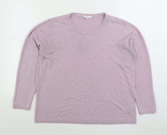 Womens UK Size L Julipa Pink Pullover Jumper