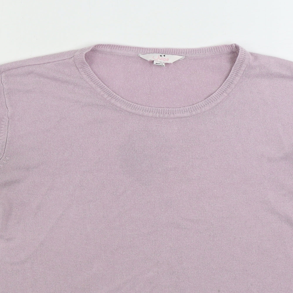 Womens UK Size L Julipa Pink Pullover Jumper