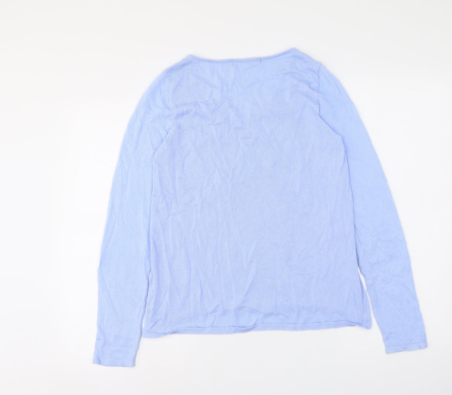 Womens UK Size 8 Marks and Spencer Blue Pullover Jumper