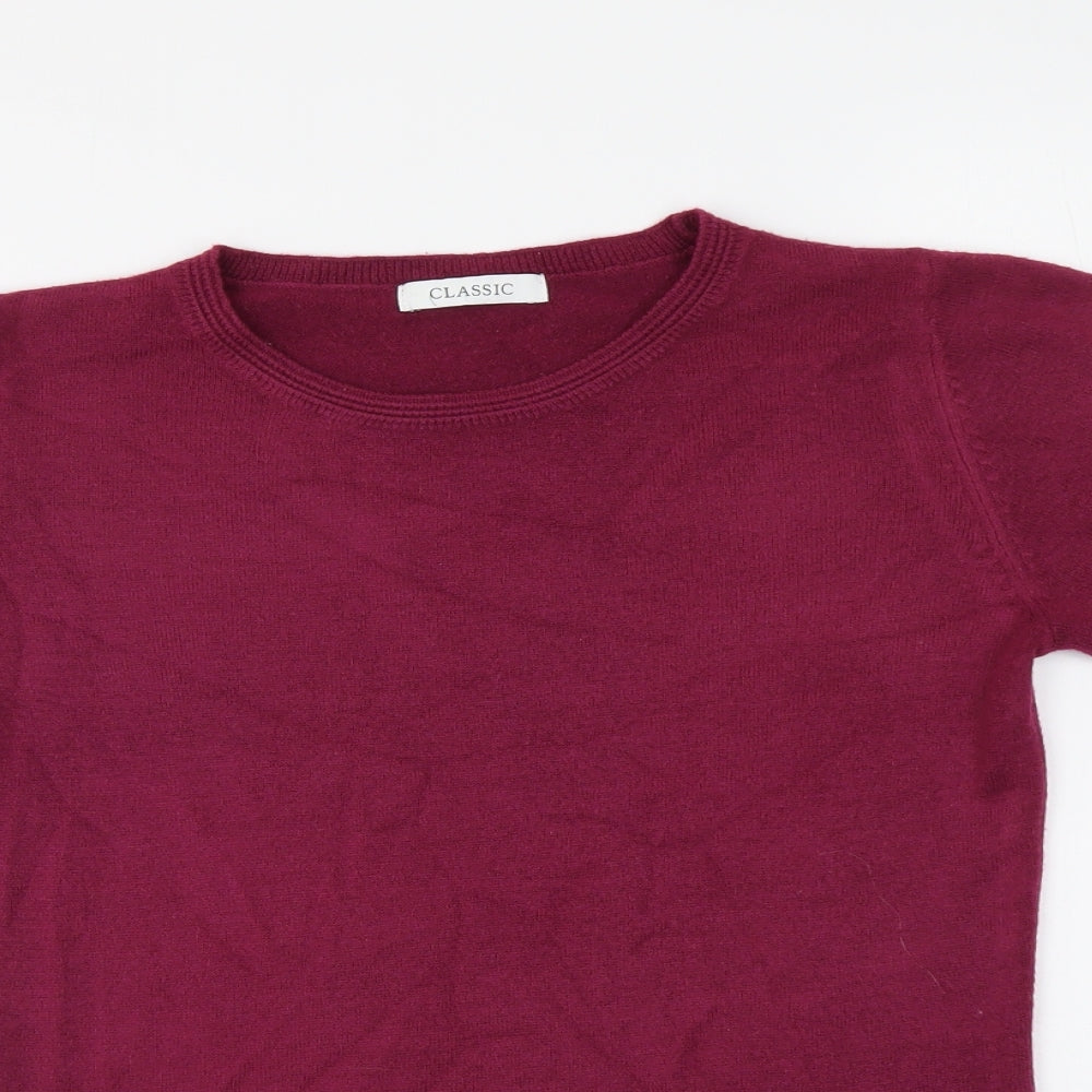 Womens UK Size 6 Marks and Spencer Purple Pullover Jumper