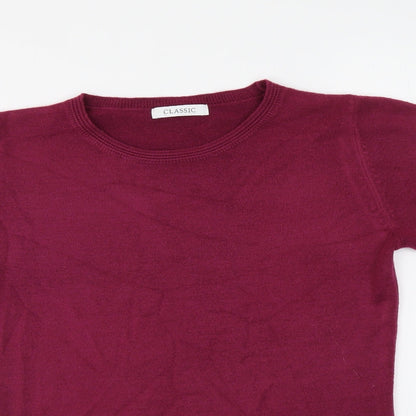 Womens UK Size 6 Marks and Spencer Purple Pullover Jumper
