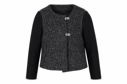 Marks & Spencer Womens Grey Jacket Coat Size 14 Button