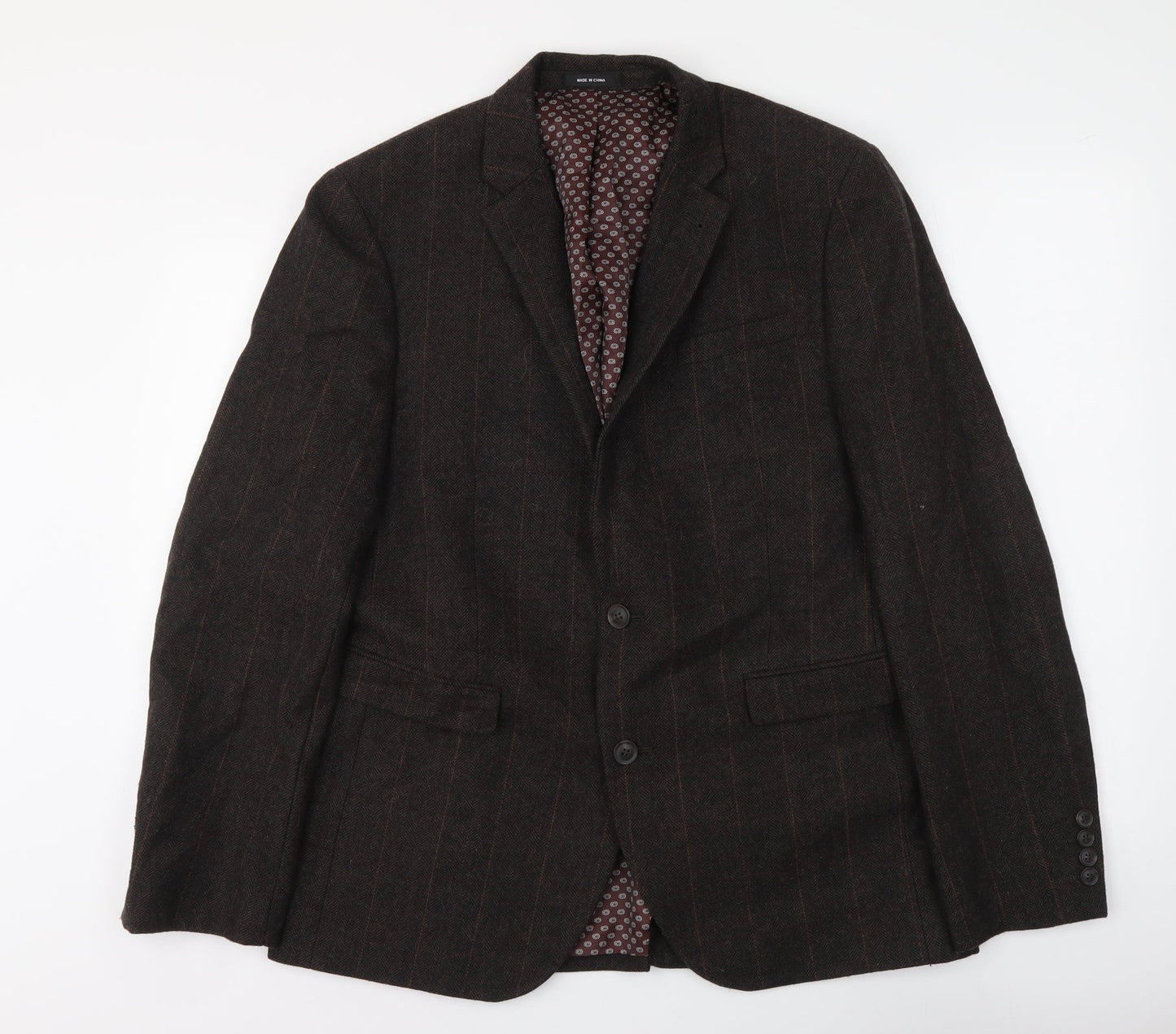 Mens UK Size M Cedar Wood State Regular Brown Suit Jacket