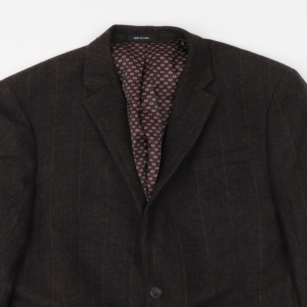 Mens UK Size M Cedar Wood State Regular Brown Suit Jacket