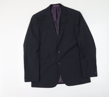 Mens UK Size M Burton Regular Blue Suit Jacket