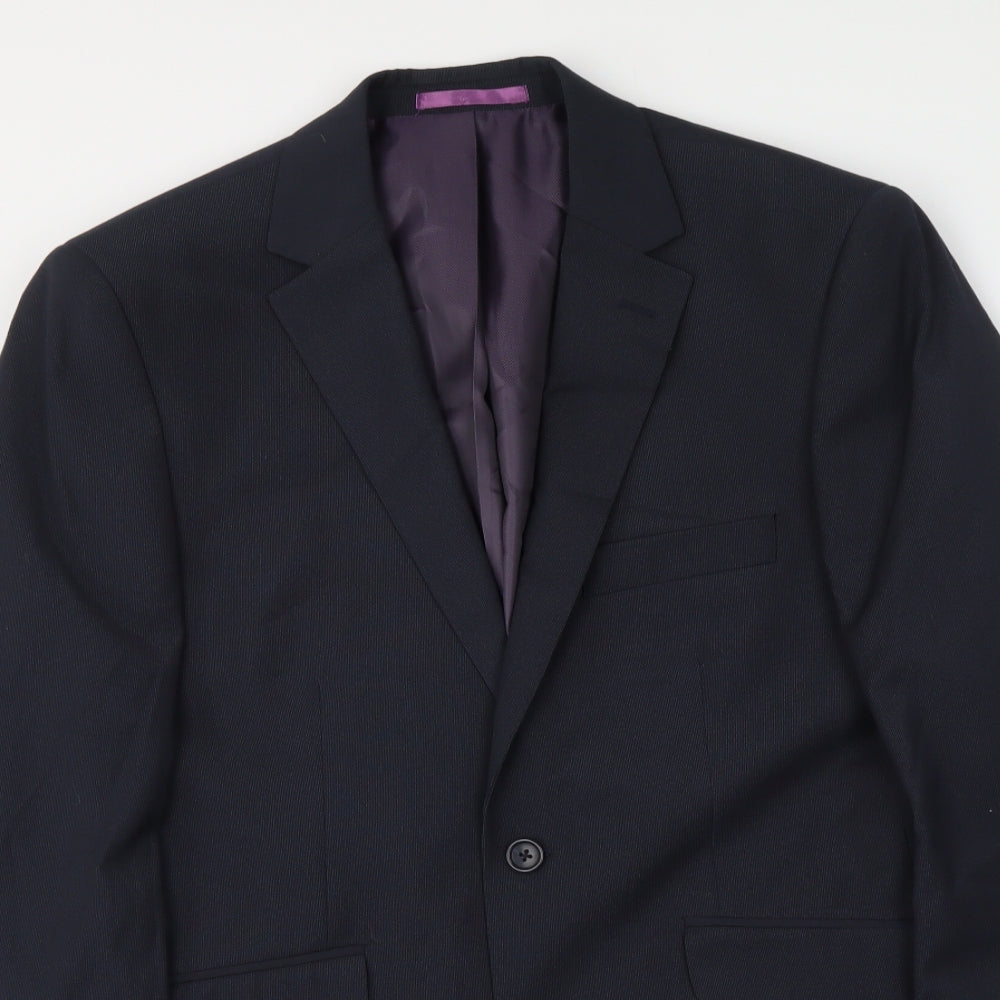 Mens UK Size M Burton Regular Blue Suit Jacket