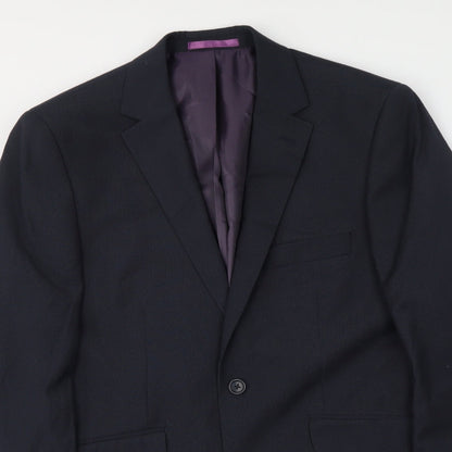 Mens UK Size M Burton Regular Blue Suit Jacket