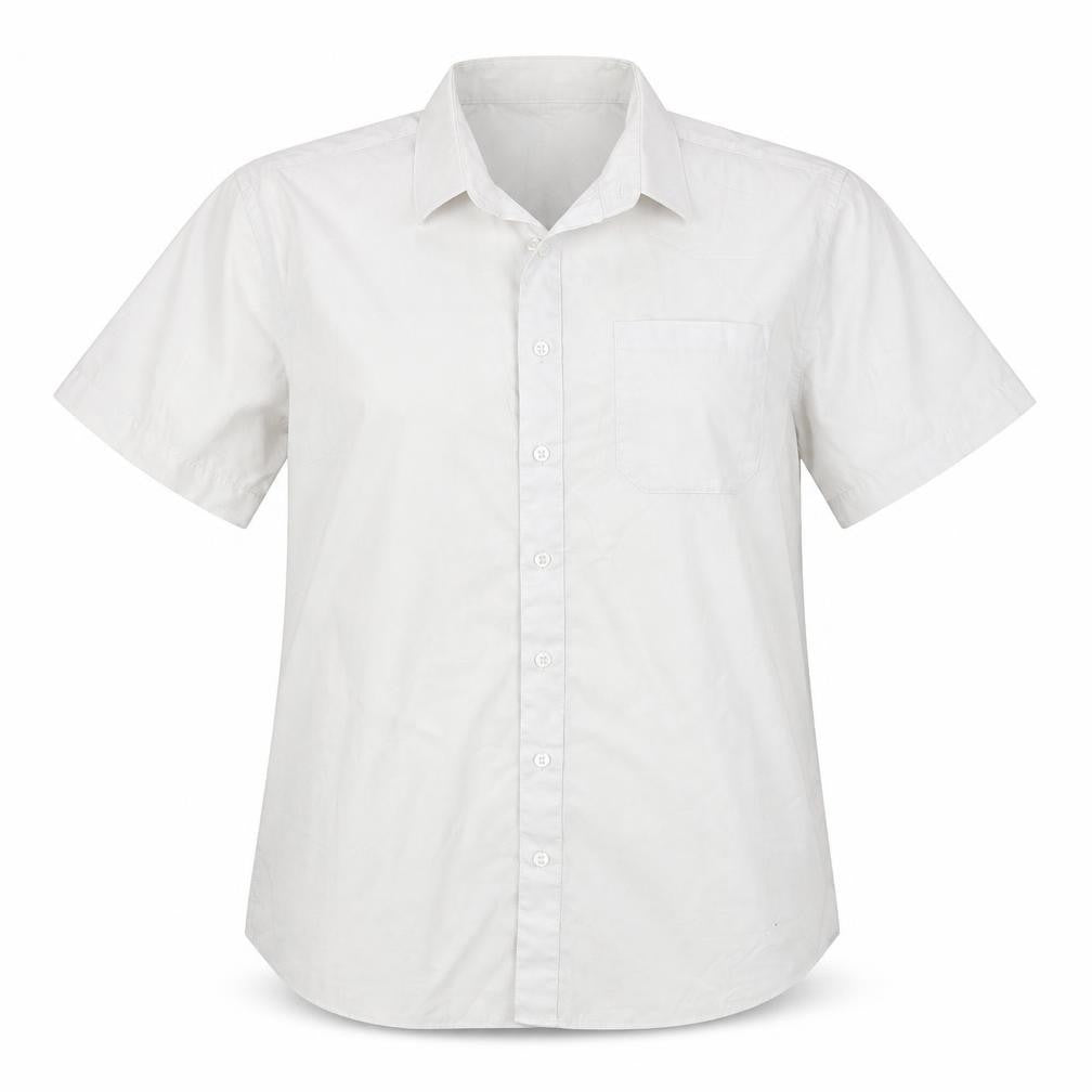 Womens UK Size 14 John Lewis White Basic Button-Up