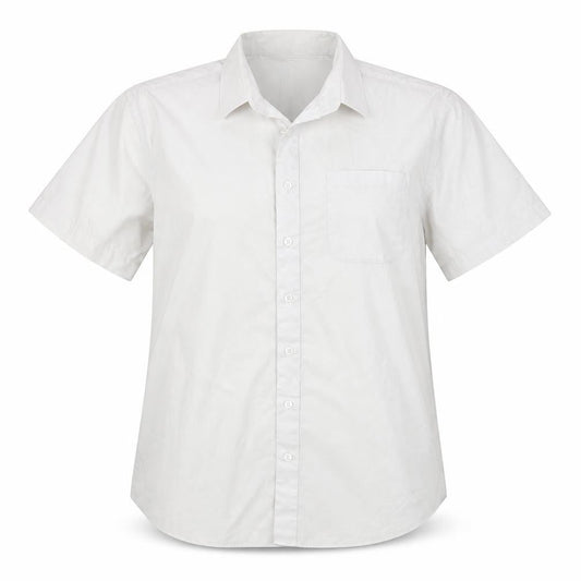 Womens UK Size 14 John Lewis White Basic Button-Up